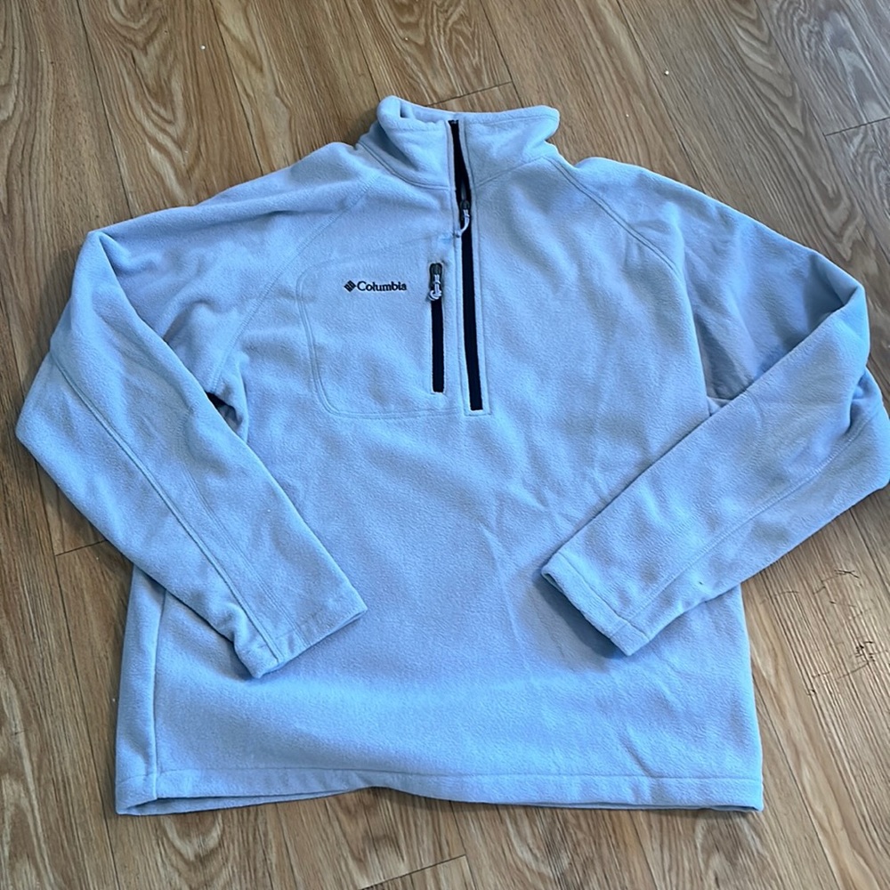 Columbia men’s fleece pullover. Large. Grey. NWOT